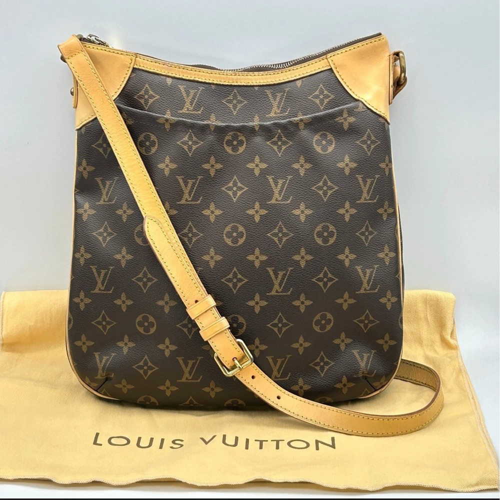 Louis Vuitton Odeon MM monogram vintage Crossbody Shoulder Bag Purse